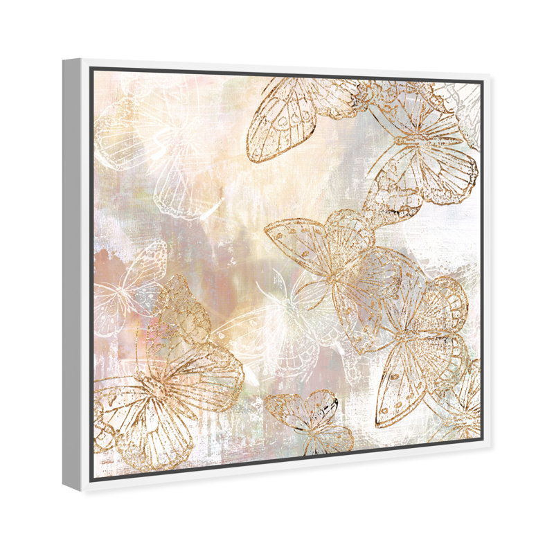 Animaux, insectes de jardin, impression sur toile, H 40 po x l 40 po, Toile blanche encadrée