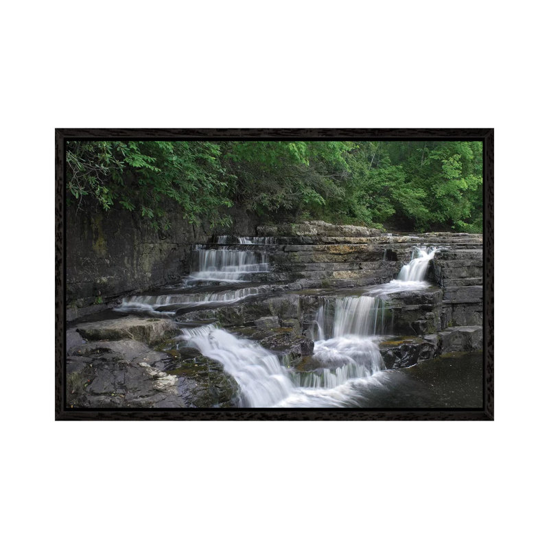 Dismal Falls, Jefferson National Forest, Virginia 1 Piece Wall Art on Canvas, 66.04 cm H x 45.72 cm W, Black Framed