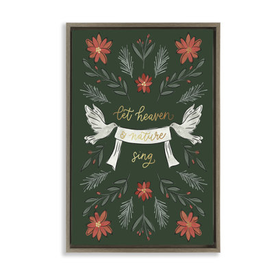 Toile de Noël «Let Heaven Sing» par Amanda Houston