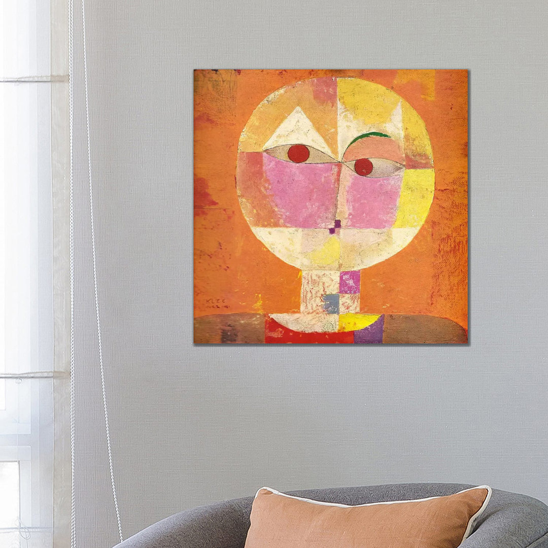 Senecio by Paul Klee - Floater Frame Painting on Canvas