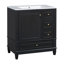 Meuble-lavabo 30 po avec lavabo, une porte avec tablette et trois tiroirs, porte à fermeture en douceur-436944368