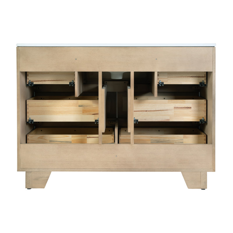 Meuble-lavabo Soleil, Naturel, 48"