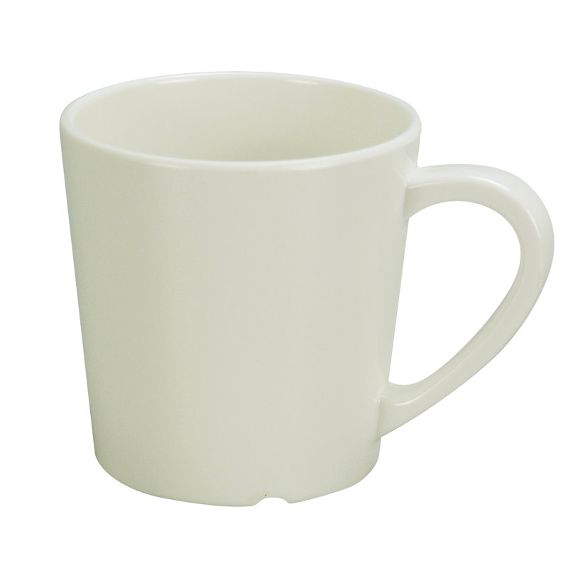 Grande tasse à café en mélamine Milestone, Ivoire ivoire