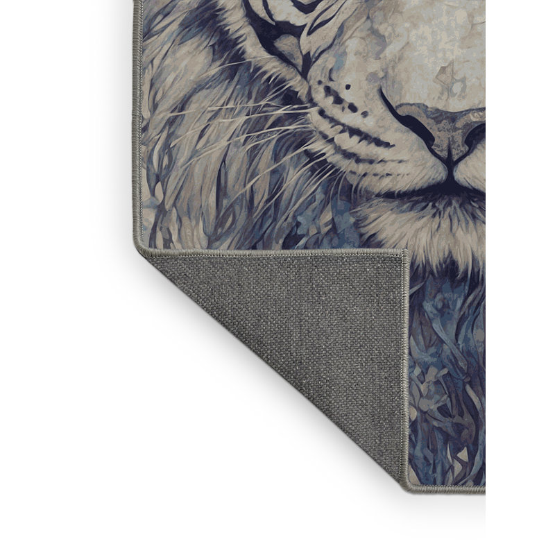 Tapis gris soyeux et moelleux, Rectangle 8 pi x 10 pi