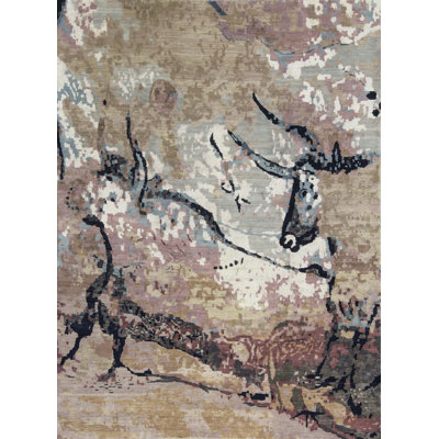 Windsom Hand-Knotted High-Quality Black Area Rug
