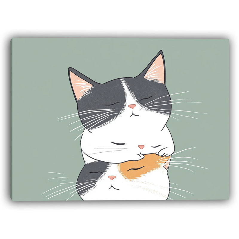 Sieste de chat empilée - Tour de chaton pastel ludique, H 30 po x l 40 po