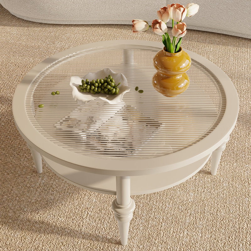 Table basse en bois de cerisier, H 15,75 po x L 31,49 po x l 31,49 po