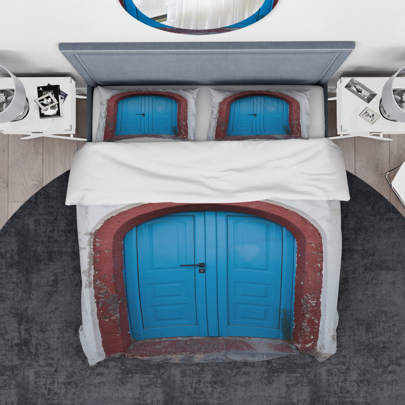 Ensemble de housse de couette designart old traditionnelles oia santorini grèce