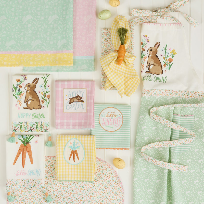  Spring Blossom Printed Napkin Set/4