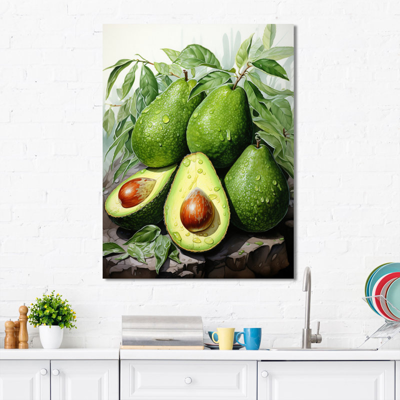 «Fruit Lush Avocado II», reproduction sur toile, H 20 po x l 12 po x P 1 po