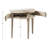 Storage Console 31"w - Antiqued Finish & Fluted Front Entryway Table Door Decor