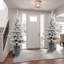 Arbre de Noël artificiel enneigé 3 pi avec base en pot, 70 lumières DEL blanc chaud, 365 extrémités en PE + PVC, 7 pommes de pin, petit arbre des Fêtes-1764490132