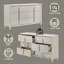 Commode Laveda fini blanc perle
