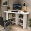 Corner Computer Desk with Shelves-1337369279