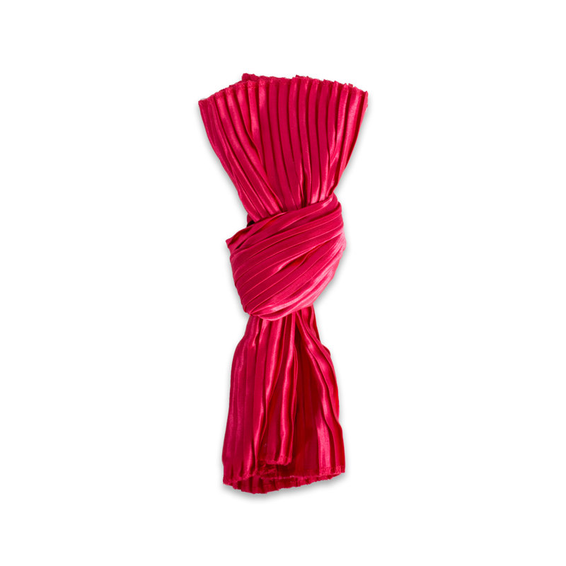 Serviette de coton 20" à tissage plat Kiersten, Rouge