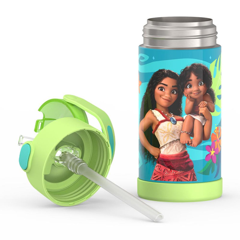 12 oz Bouteille d'eau Funtainer® avec paille - Moana 2 (Film)