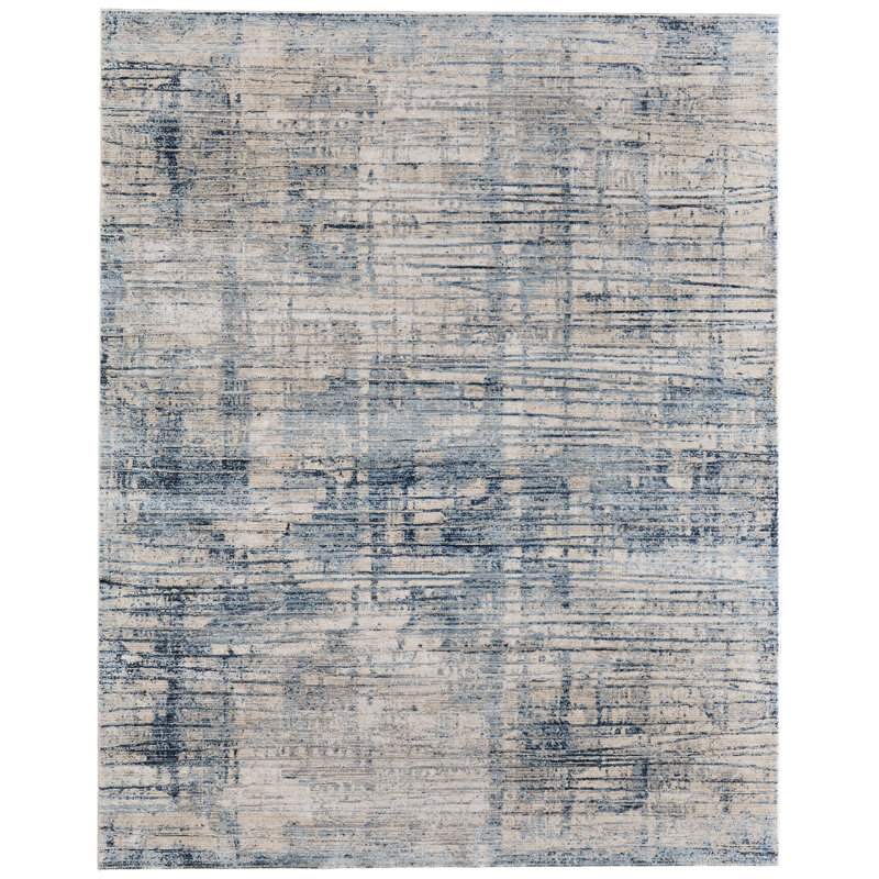 Tapis abstrait moderne Maxin, Rectangulaire 2 pi x 3 pi