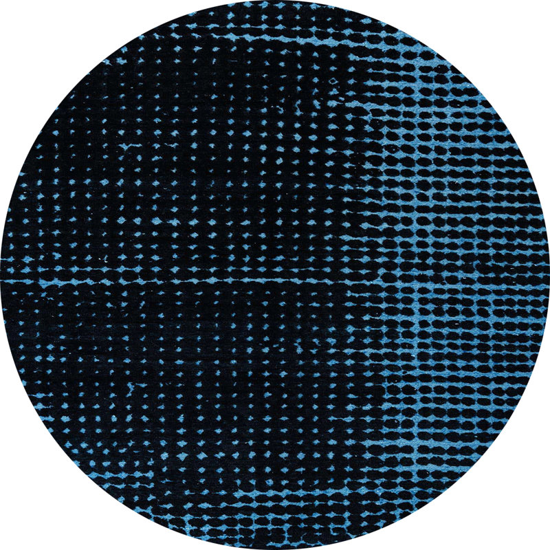 Abstract Indoor Rug, Round 6'
