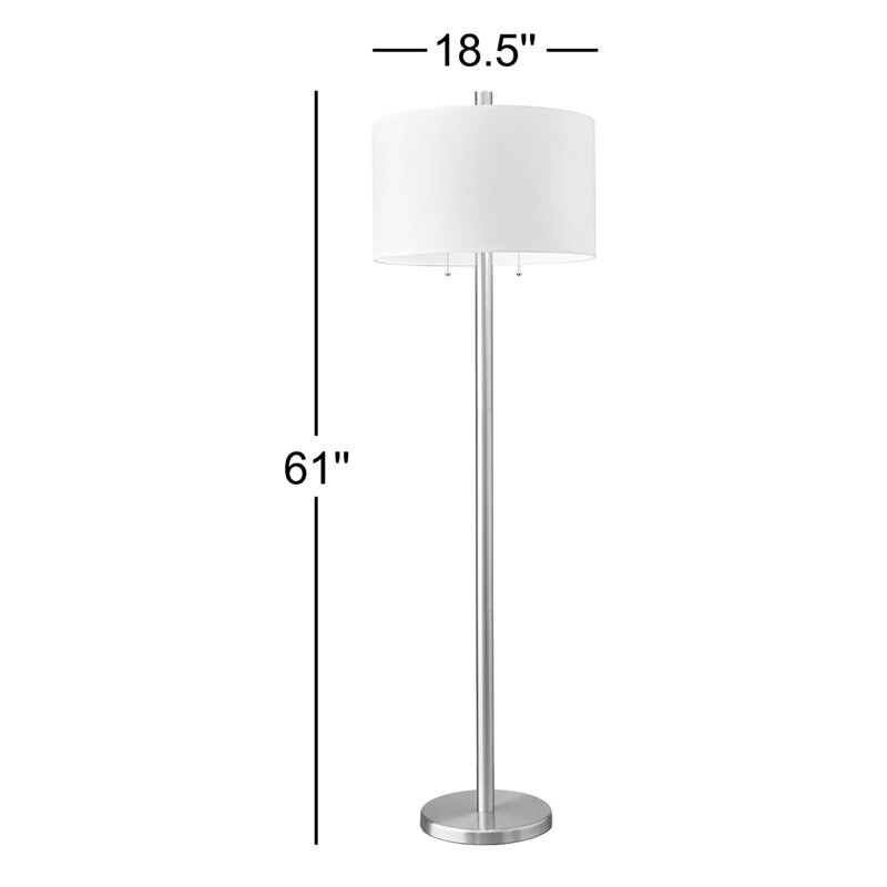 61'' Brushed Traditional Floor Lamp