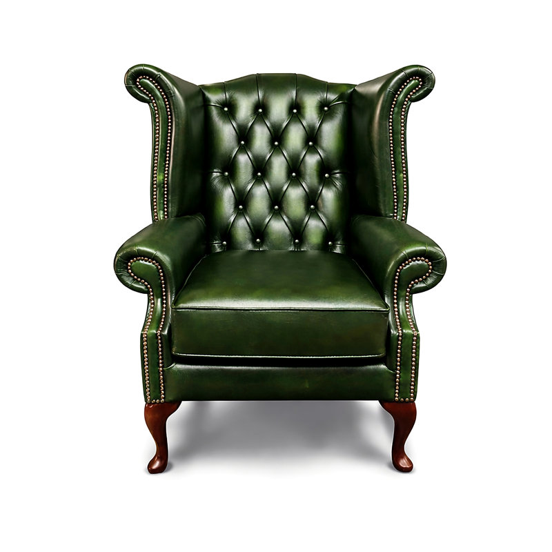 1 Seater Leather Sofa, Green