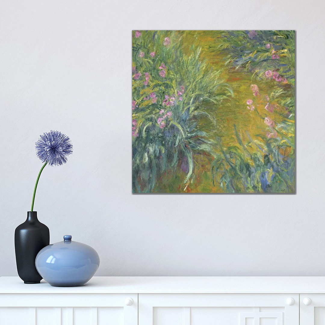 Iris by Claude Monet - Wrapped Canvas Painting