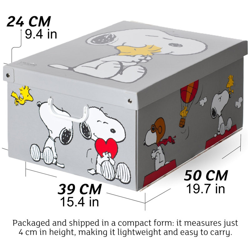 Boîte de rangement: 6 pièces - Snoopy