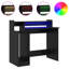 Desk With Desk Lamps 97 X 45 X 90 Cm Engineered Wood-473902505