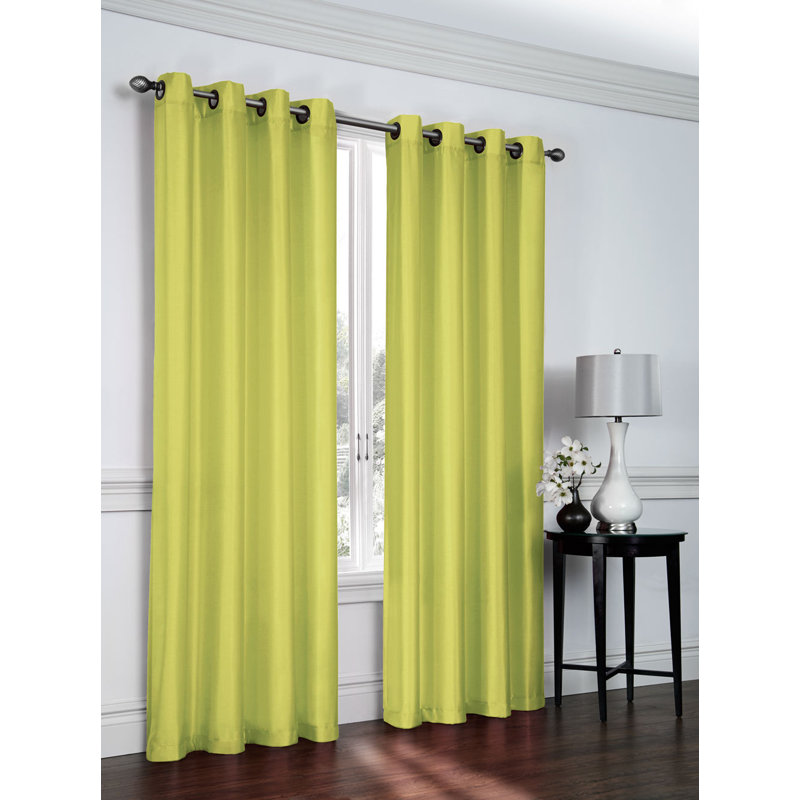 Belterra Sheer Curtain Pair, Avocado