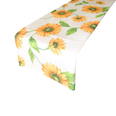 Sunflowers Print Table Runner