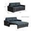 Canapé-lit escamotable en cuir grainé italien de 73,2 po avec matelas en mousse à mémoire de forme DreamLoom, canapé-lit en cuir avec matelas en mousse à mémoire de forme pour le salon -2106089190