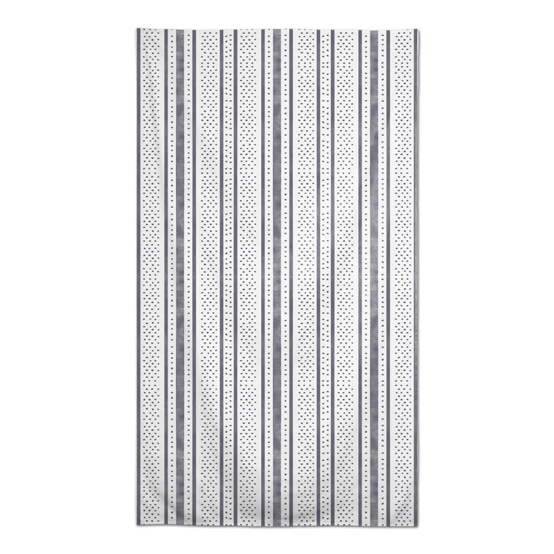 Collete Striped Tablecloth, Dark Gray