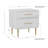 Baugh Glam Two Drawer Nightstand-703587672