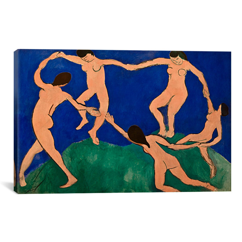 «The Dance I» par Henri Matisse, reproduction d'art sur toile tendue, H 12 po x l 18 po x P 1,5 po