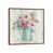 Toile avec cadre en bois brun classique