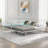 Metal Daybed With Led And Adjustable Trundle-1302247685