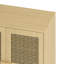 Armoire de rangement 4 portes en maille de rotin-2072171315