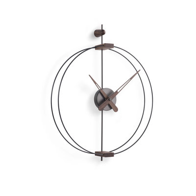 Barcelona Solid Wood Analog Clock