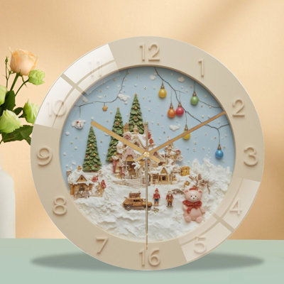 Horloge murale en verre 12 po