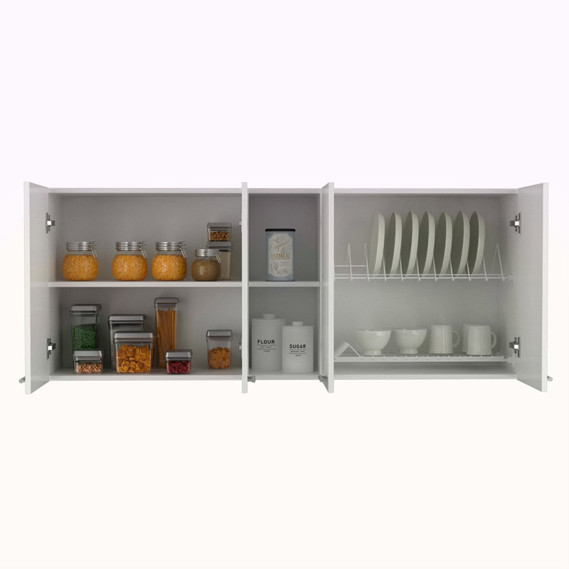 Armoire murale Ontario, porte double, Blanc