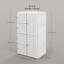 Porte-penderie portative avec 4 compartiments cubes