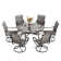 Sutiya 6 - Person Metal Patio Dining Set with Round Table