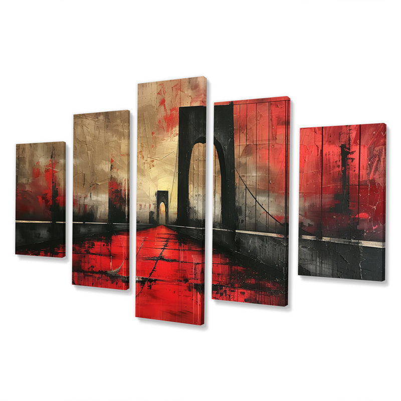 «Black Bridge», art mural noir