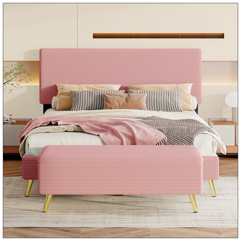 Ensemble de chambre à coucher Arris, Rose