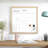 Thomas Martha Stewart Magnetic Monthly Calendar Dry Erase Board with Woodgrain Frame, Dry Erase Marker, and 2 Magnets-89798285
