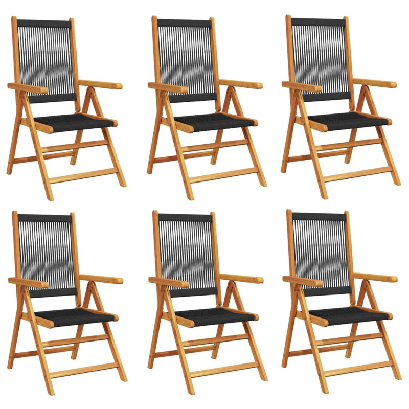 Dieppe Patio Dining Accent Chair, Black