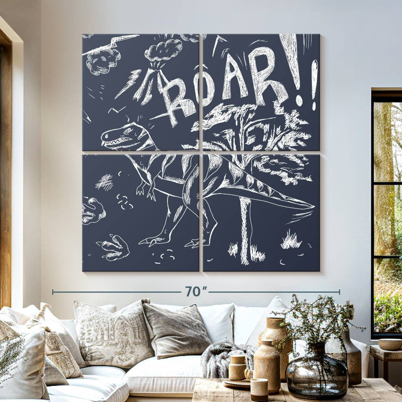 Brampt Sketchy Roar, 57" H x 57" W