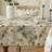 Sanjai Square Floral Polyester Blend Tablecloth