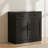 Marta Shaker Black Sideboard Buffet Cabinet with Drawer— 31.5"W x 15.7"D x 31.5"H-124541797