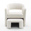 Fauteuil demi-tonneau avec repose-pieds Kyah-220945848
