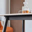 Grande table de salle à manger moderne en pierre avec base en métal robuste pour cuisine 1,6 m-1067359663